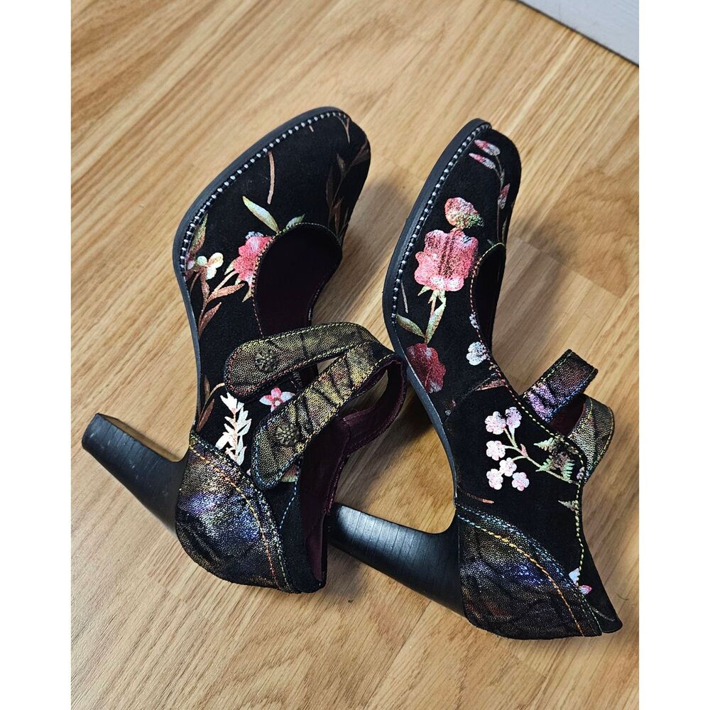 L'Artiste Snovy Stack Heel Pumps 8 New - Picture 2 of 9